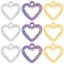 Bild von 304 Edelstahl Charms Bunt Herz 15mm x 16mm, 1 Stück