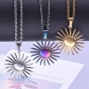 Picture of 304 Stainless Steel Charms Multicolor Sun 28mm x 26mm