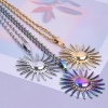 Picture of 304 Stainless Steel Charms Multicolor Sun 28mm x 26mm