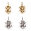 Picture of 304 Stainless Steel Charms Multicolor Rhombus Infinity Symbol Hollow 15mm x 7.5mm