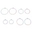 Picture of 304 Stainless Steel Hoop Earrings Round Multicolor