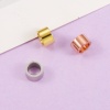 Picture of 304 Stainless Steel Blank Stamping Tags Beads Cylinder Blank Stamping Tags One Side 10mm x 6mm