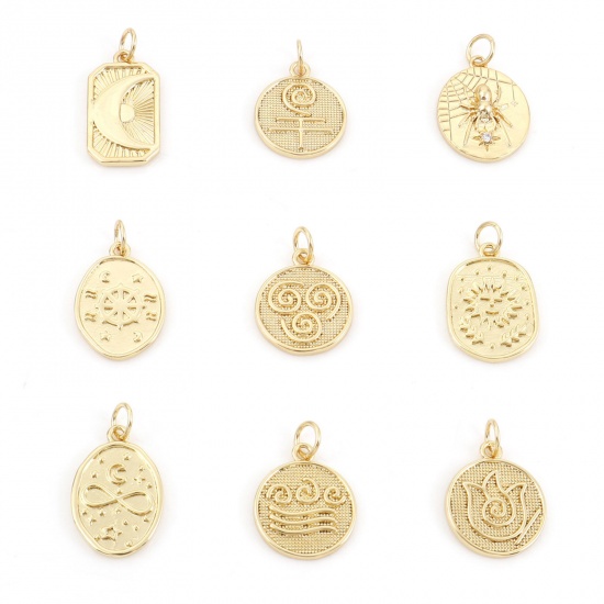 Picture of Brass Charms Gold Plated Infinity Symbol