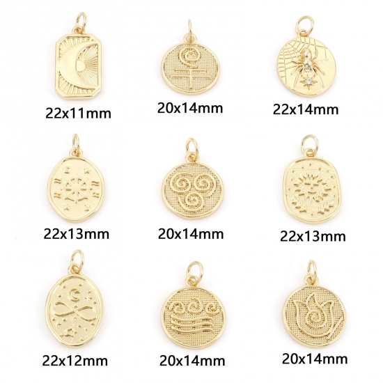 Picture of Brass Charms Gold Plated Infinity Symbol