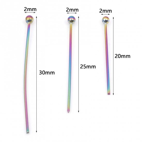 Picture of 0.6mm Stainless Steel Ball Head Pins Multicolor