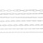 Bild von 304 Edelstahl Gliederkette Kette Oval Silberfarbe 1 Meter