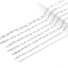 Picture of 304 Stainless Steel Link Cable Chain Oval Silver Tone