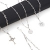 Picture of 304 Stainless Steel Link Cable Chain Oval Silver Tone