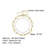 Immagine di 304 Acciaio Inossidabile San Valentino Catena Cavigliere Oro Placcato Multicolore Smalto Cuore 21cm lunghezza, 1 Pz