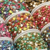 Picture of 304 Stainless Steel Link Chain Heart Gold Plated Multicolor Enamel 5mm