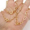 Picture of Brass Connectors Gold Plated Capital Alphabet/ Letter Message " A-Z "