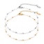 Immagine di 1 Pz Placcatura Sottovuoto 304 Acciaio Inossidabile Semplice Catena a Maglia Fatta a Mano Cavigliere Bianco Imitata Perla 22.5cm lunghezza