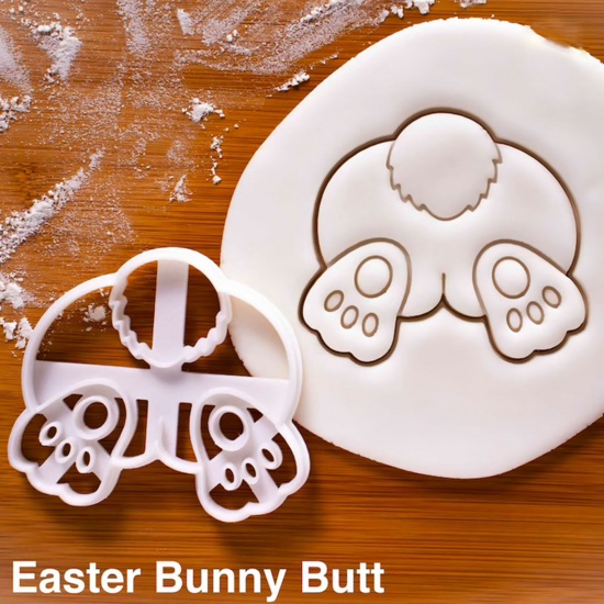 ABS 復活日 イースター 復活祭 抜き型ツール 粘土のクッキーを作る DIY 手作り ハンドメイド 白 卵 エッグ ひよこ 1 個 の画像