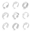 Picture of 304 Stainless Steel Open Adjustable Rings Silver Tone