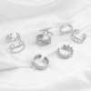 Picture of 304 Stainless Steel Open Adjustable Rings Silver Tone