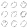 Picture of 304 Stainless Steel Open Adjustable Rings Silver Tone