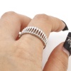 Picture of 304 Stainless Steel Open Adjustable Rings Silver Tone