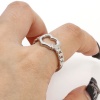 Picture of 304 Stainless Steel Open Adjustable Rings Silver Tone