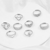 Picture of 304 Stainless Steel Open Adjustable Rings Silver Tone