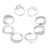 Picture of 304 Stainless Steel Open Adjustable Rings Silver Tone