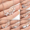 Picture of 304 Stainless Steel Necklace Multicolor Hollow 45cm(17 6/8") long