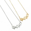 Picture of 304 Stainless Steel Necklace Multicolor Hollow 45cm(17 6/8") long