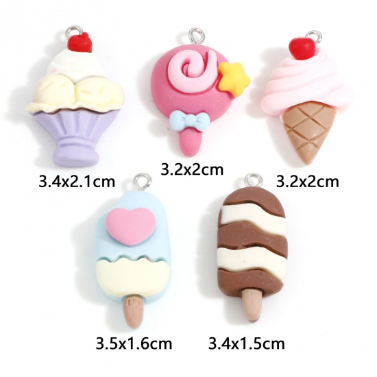 Picture of Resin Pendants Ice Lolly Multicolor