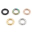 Immagine di 304 Acciaio Inossidabile Charms Anello Multicolore 20mm Dia., 2 Pz
