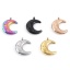 Immagine di 304 Acciaio Inossidabile Galassia Charms Luna Multicolore Stella 23mm x 18mm, 1 Pz