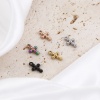 Picture of 304 Stainless Steel Religious Charms Multicolor Cross 12.5mm x 8mm