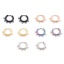 Immagine di 304 Acciaio Inossidabile orecchino cerchio Tondo Multicolore Con Loop 20mm x 18mm, 1 Paio