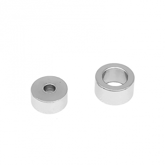 Picture of 304 Stainless Steel Beads Round Silver Tone