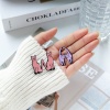 Picture of Cute Pin Brooches Cat Animal Message " A-Z " Multicolor Enamel