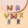 Picture of Cute Pin Brooches Cat Animal Message " A-Z " Multicolor Enamel