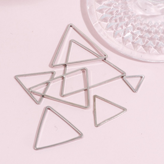 Image de 20 Pcs Connecteurs Pendentifs de Cadre de Lunette Géométrique en Laiton Plaqué Or KC