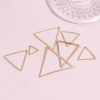 Picture of Brass Geometric Bezel Frame Charms Connectors KC Gold Plated