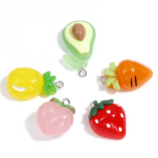 Picture of Resin Charms Fruit Multicolor