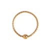 Immagine di 316 Acciaio inossidabile Semplice Non Regolabile Anello 18K Oro Placcato Palla 1 Pz