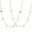 Picture of Eco-friendly Exquisite Stylish 18K Real Gold Plated 304 Stainless Steel & Cubic Zirconia Link Cable Chain Irregular Pendant Necklace For Women