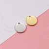 Bild von 304 Edelstahl Charms Rund Bunt Blitz 12mm D., 1 Stück