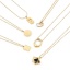 Immagine di 304 Acciaio Inossidabile Elegante Cavo Catena Collana 18K Oro Placcato Ovale 1 Pz