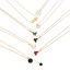 Immagine di 304 Acciaio Inossidabile Elegante Cavo Catena Collana 18K Oro Placcato Bianco Farfalla 1 Pz