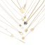 Imagen de 304 Acero Inoxidable Elegante Cable Cadena Cruz Collares 18k Chapado en Oro Rosa 1 Unidad