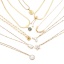 Image de Colliers Chaîne Maille Cheval en 304 Acier Inoxydable Élégant Plaqué Or 18K Queue de Poisson Imitation Perles 1 Pièce