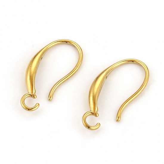 Picture of 316L Stainless Steel Ear Wire Hooks Earring Multicolor With Loop