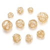 Picture of 304 Stainless Steel Wire Wrapped Charms Ball Hollow