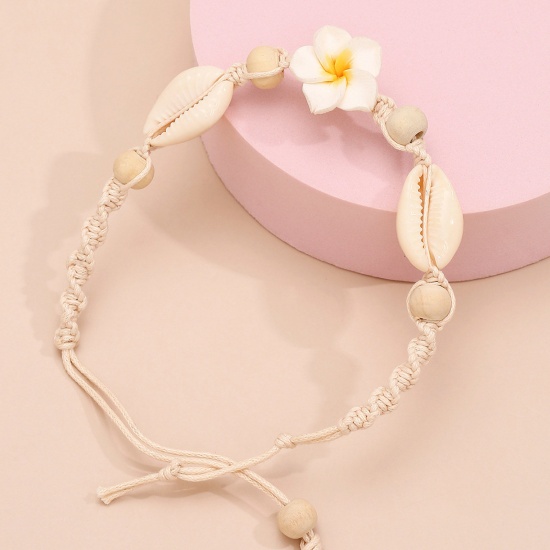 Picture of Shell Boho Chic Bohemia Braided Anklet Multicolor Flower