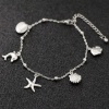 Picture of 304 Stainless Steel Ocean Jewelry Rolo Chain Anklet Silver Tone