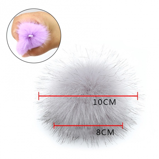 Picture of Polyester & Acrylic DIY Handmade Craft Materials Accessories Multicolor Pom Pom Ball 10cm Dia.