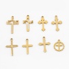Picture of Eco-friendly 304 Stainless Steel Religious Pendants 18K Gold Plated Cross
